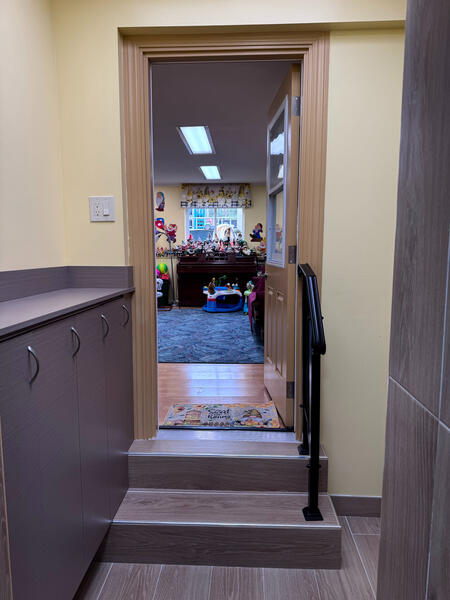 Untitled Entryway leading into the daycare playroom