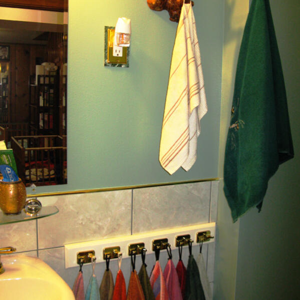Untitled Children’s hand towels in the bathroom