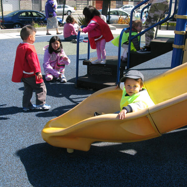Untitled Children playing at a local Sunset District playground