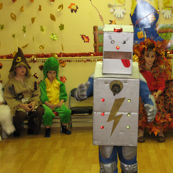 Untitled Children performing in creative costumes