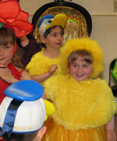 Untitled Child performing in a cat costume