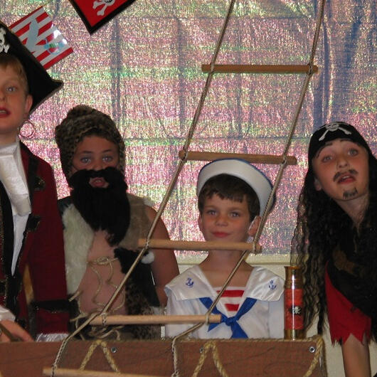 Untitled Children performing as pirates and sailors